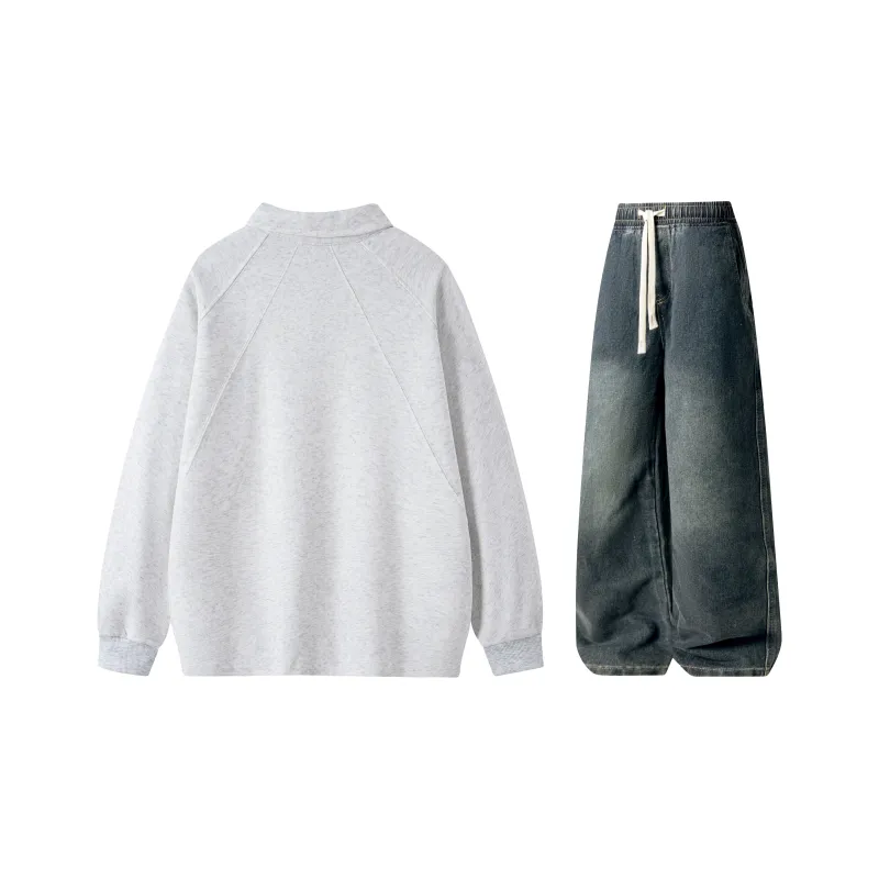 A.X.S.K Sweatshirt Sets Unisex-33