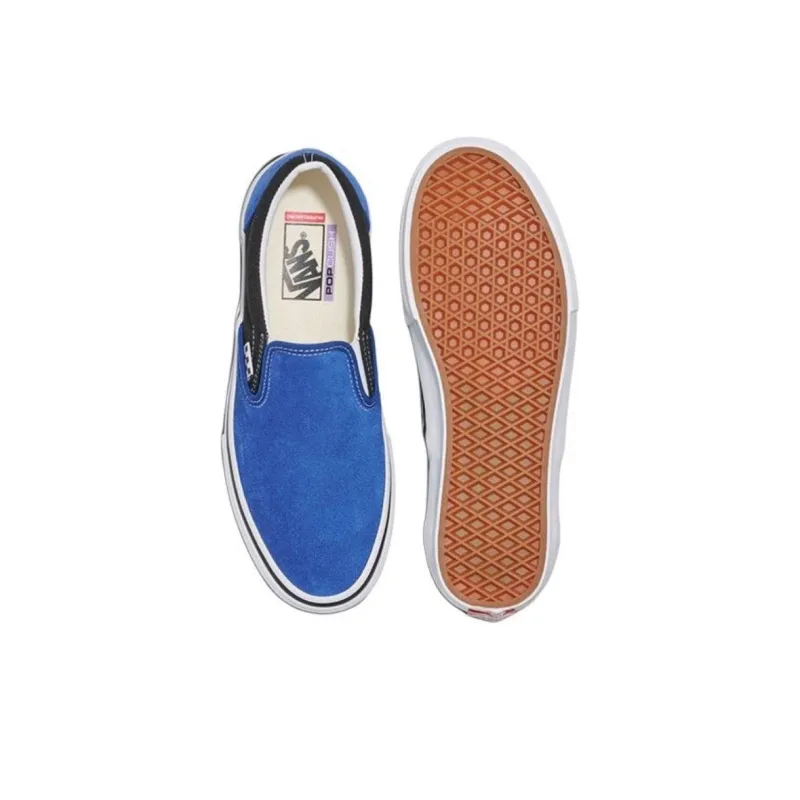 Vans Anti Slip Wear Resistant Low Top Skateboard Shoes Unisex Blue-4