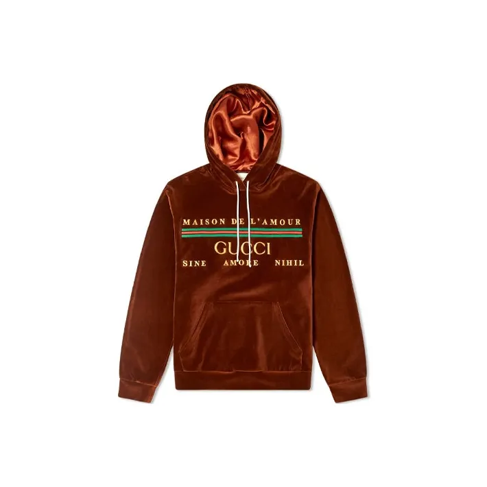 GUCCI Sweatshirts Men Brown-0