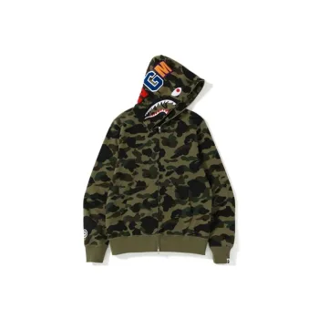 A BATHING APE Sanrio Milo Hello Kitty Split Face 1st Camo Full Zip Hoodie