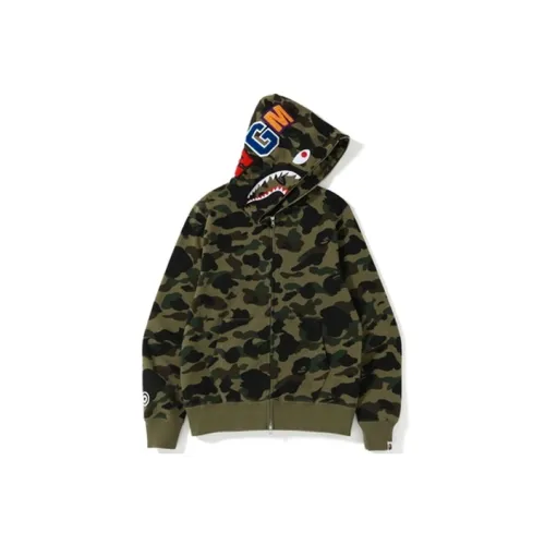 A BATHING APE Sanrio Milo Hello Kitty Split Face 1st Camo Full Zip Hoodie