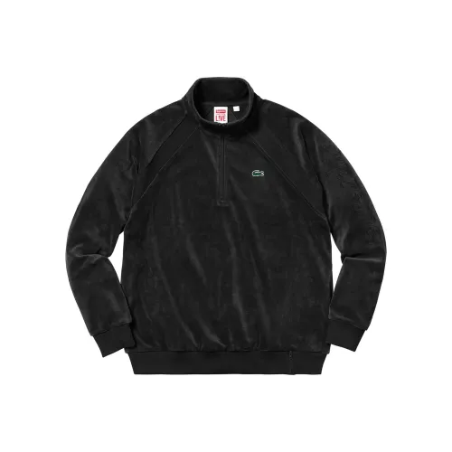 Supreme Lacoste Velour Half Zip Track Top