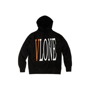 VLONE Big Logo Series Sweatshirt Unisex Black Orange