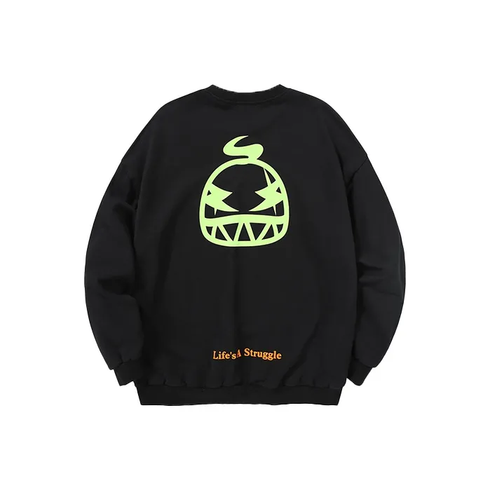 GENANX Crew Neck Loose Fit Regular Sweatshirt Unisex-0