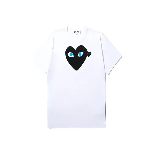 Comme Des Garcons Play Women's Black Heart Blue Eyes T shirt