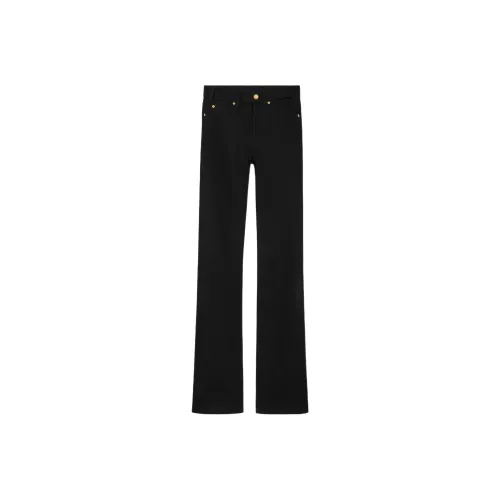 CELINE Lulu Jeans In Raw Wash Black Denim