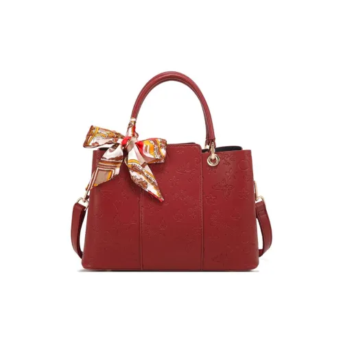 PAYOT Microfiber Synthetic Leather Handbag Shoulder Bag Crossbody Bag Regular Women's Burgundy