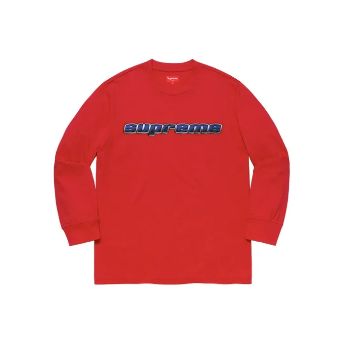 Supreme Chrome Logo L/S Top-0