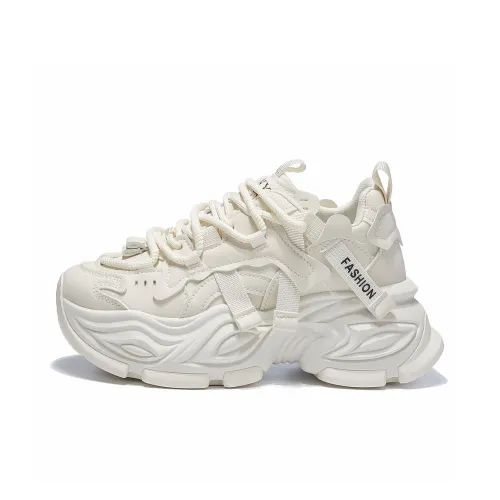 Little Red Man Low Top Chunky Sneakers Women's