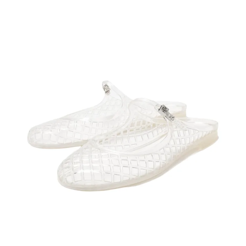 TORY BURCH Slip Resistant Closed Toe Slippers Women's White-4