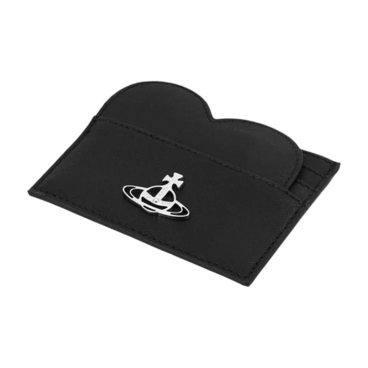 Vivienne Westwood Logo Plaque Heart Card Holder-3