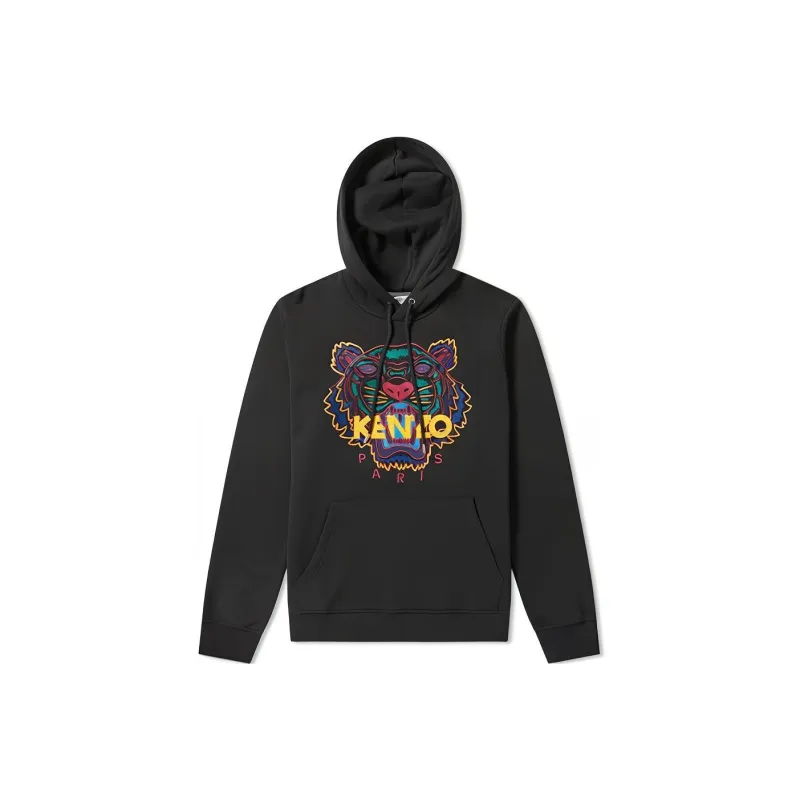 KENZO Tiger Logo Embroidered Hoodie-0