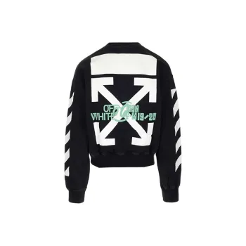 OFF WHITE Waterfall Print Crewneck Sweatshirt