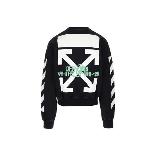 OFF WHITE Waterfall Print Crewneck Sweatshirt