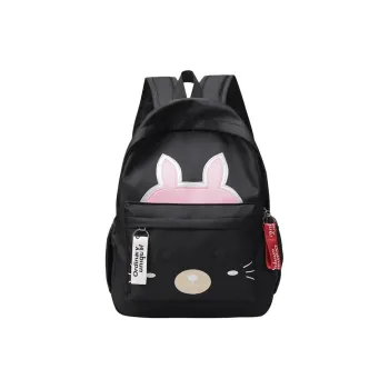 URBAN FOREST Nylon Backpacks Regular Unisex Black/Pink/Watermelon Red/Green