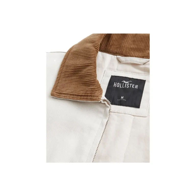 Hollister Jackets Men Cream-1
