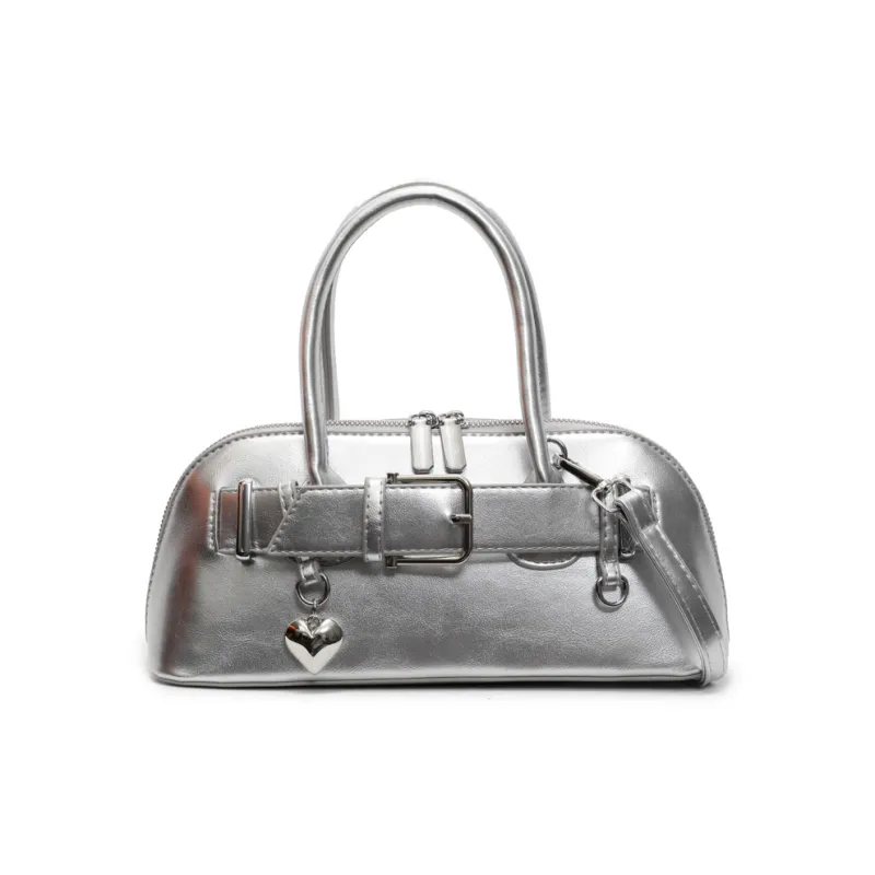 Yalu PU Shoulder Bag, Crossbody Bag, Handbag Women's Black/Ecru/Silver/Pink/Green/Blue-15