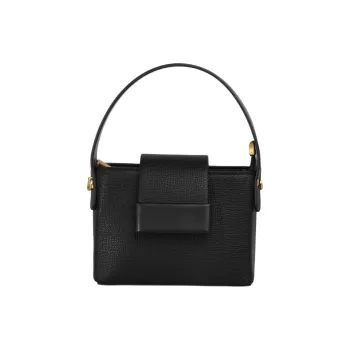 Kikawa Card PU Small Square Bag, Shoulder Bag, Crossbody Bag, Handbag Small Size Women's Black