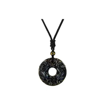 Jodie&Kevin Agate Obsidian Necklaces Unisex