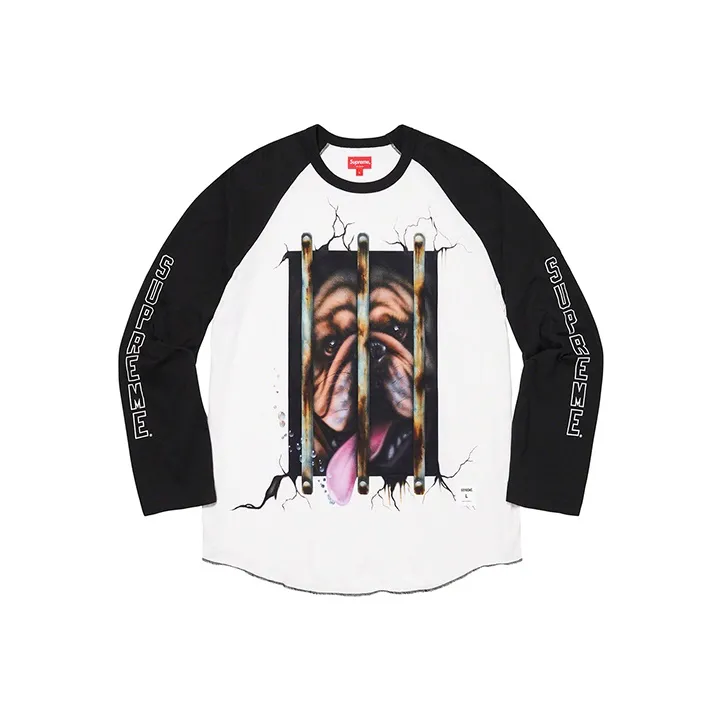 Supreme Dog Raglan L/S Top-0