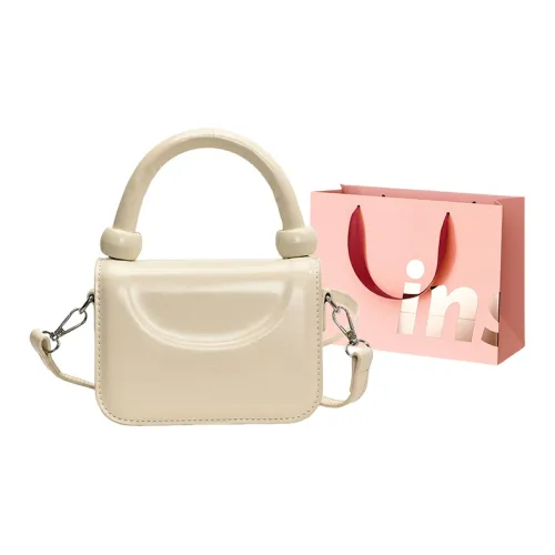 WHEELY BABY+ PU Shoulder Bag Crossbody Bag Handbag Small Square Bag Regular Women's White/Black/Silver/Red/Brown