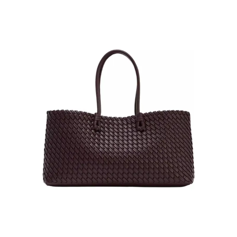ZARA PU Tote Bag Shopping Bag Handbag Shoulder Bag Medium Size Women's Red-0