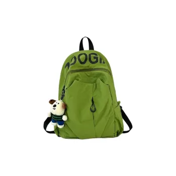 MOK Nylon Backpack Regular Unisex Green/White/Black/Light Gray/Orange