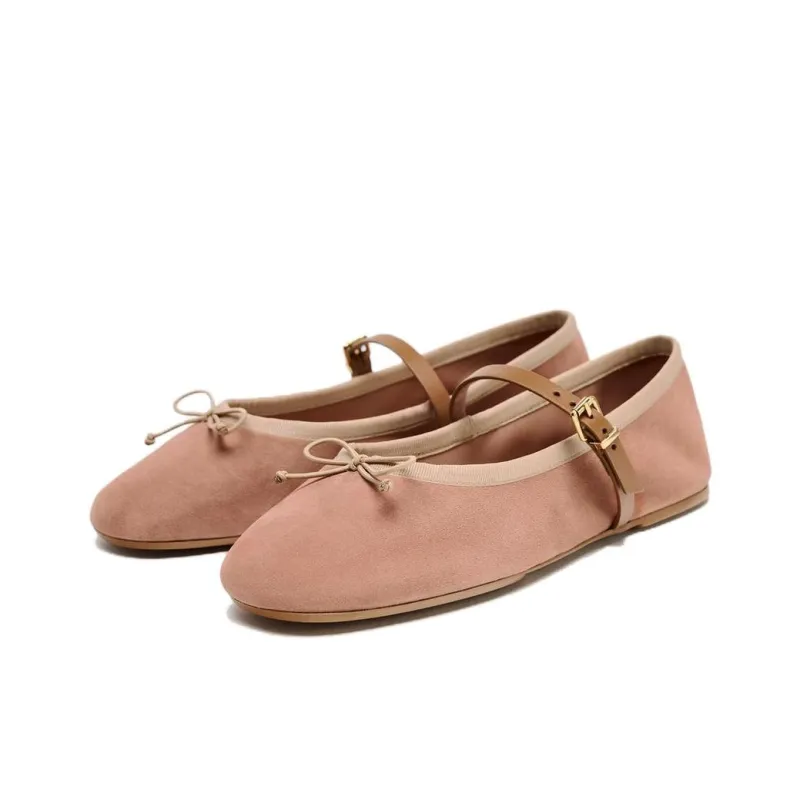 ZARA Casual Single Shoes Women's Rose Red-1