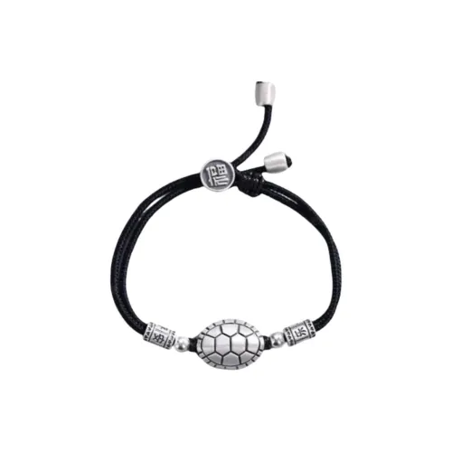 Stone Edge Poly 999 Fine Silver Pure Silver Bracelets Unisex
