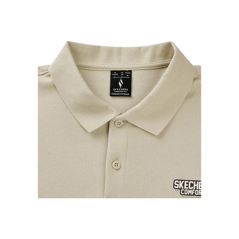 Skechers Sports Alliance Series Polo Shirt Men Light Brown-3