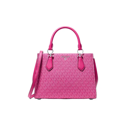 MICHAEL KORS MARILYN Coated Canvas Shoulder Bag Crossbody Bag Handbag Medium Size Women's Berry