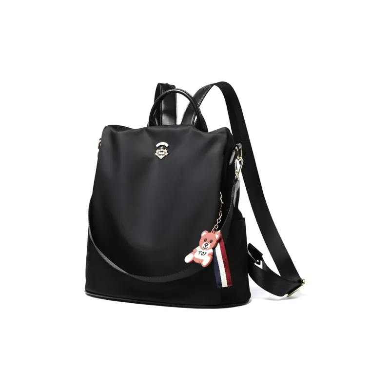 VINEY Oxford Backpack Regular Women's Extreme Night Black-2