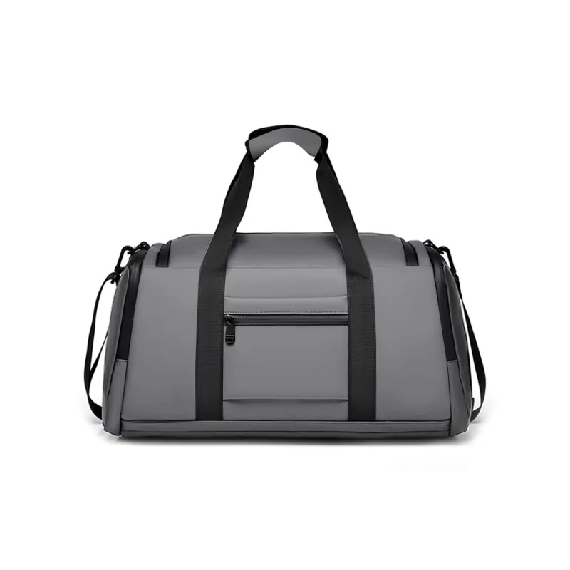 Jeep PU Leather Luggage Bag Gym Bag Large Size Unisex Black/Gray/Green-9