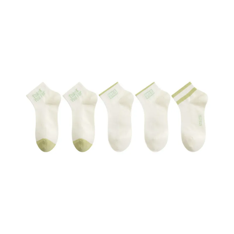 Cotton Gene Ankle Socks Women's 5 Pack-9