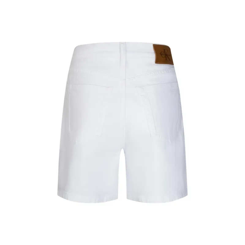 CALVIN KLEIN SS25 Denim Shorts Women's White Denim-1