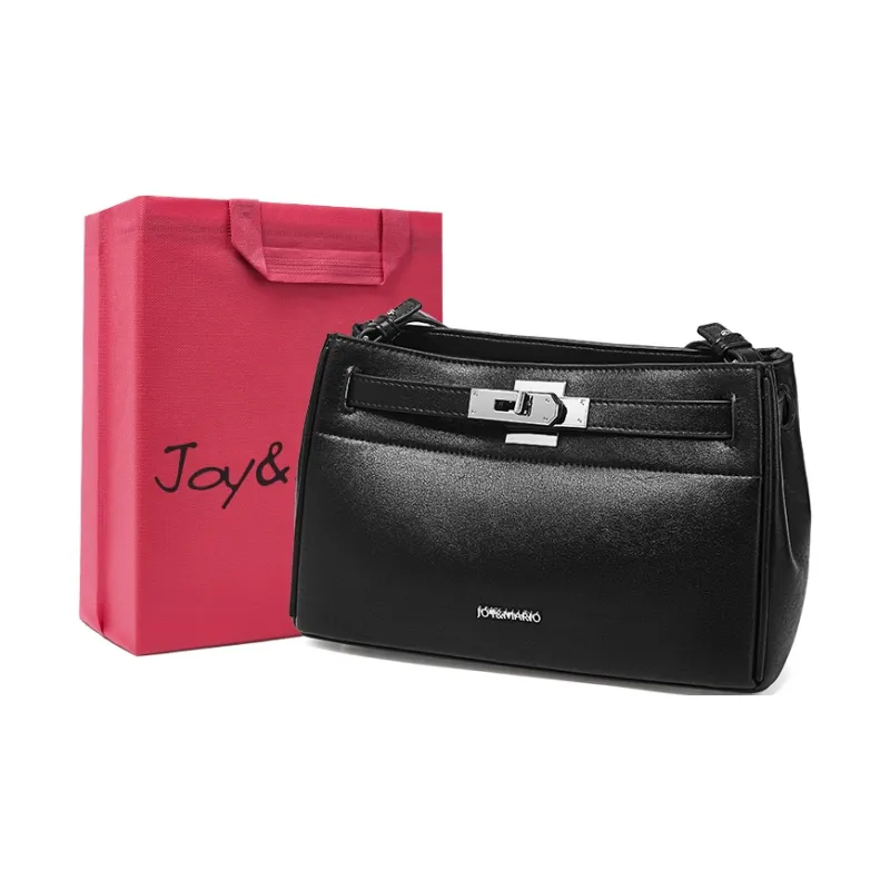 Joy&Mario Cow Leather Patchwork Synthetic Leather Shoulder Bag Women's Multicolor-8