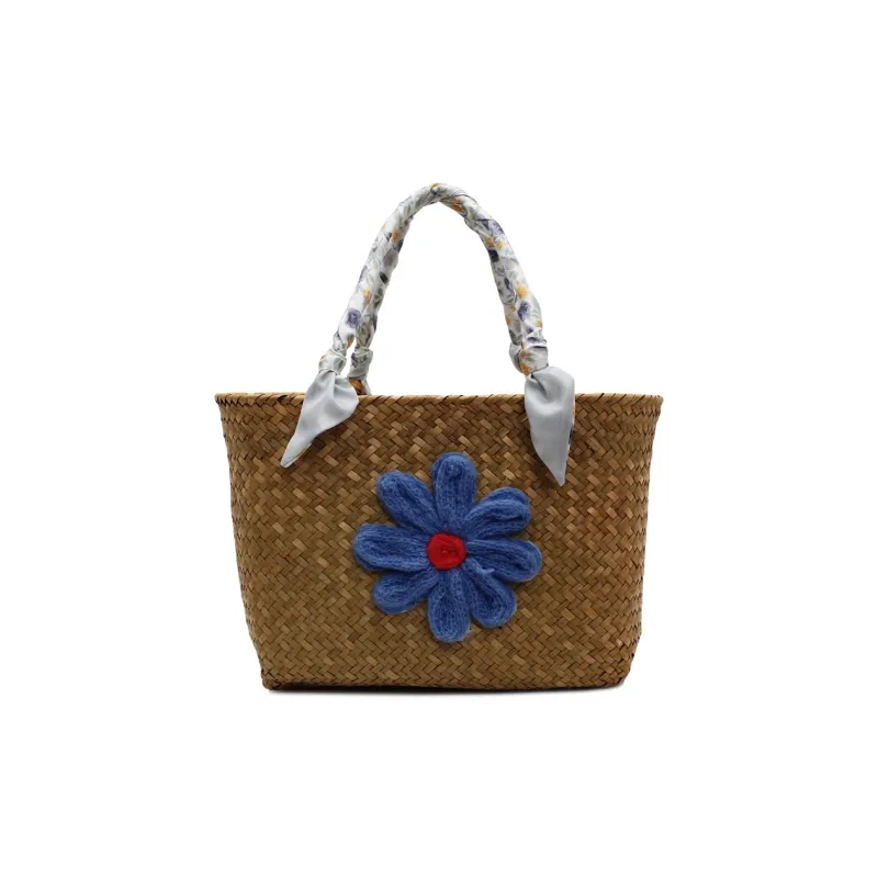 Debecca Straw Woven Handbag Women's Multicolor-4