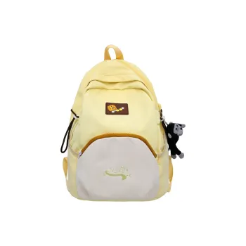 GEERDUN Nylon Backpack Large Size Unisex Green/Yellow/Black
