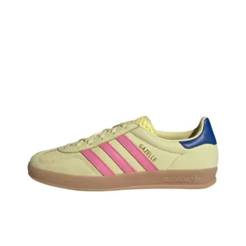 Adidas Originals Gazelle Indoor Powder Yellow Lucid Pink Royal Women's