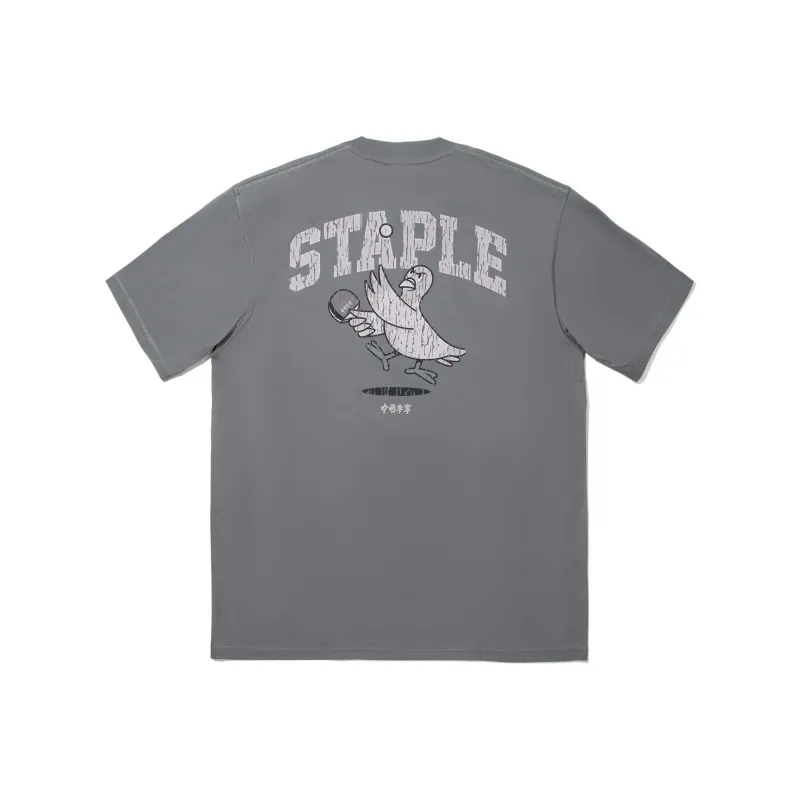 LiNing x Staple T Shirt Men's Asphalt Gray-1