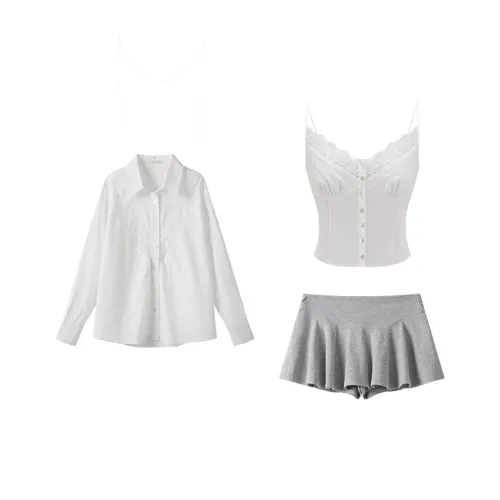 TENNE GIRL Skirt Set Women's White
