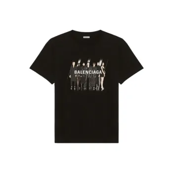 Balenciaga T Shirt Regular Fit Unisex Black