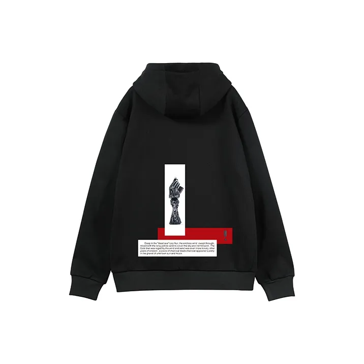 Redcharcoal X NORVINCY Sweatshirts Unisex Black-0
