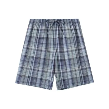 Shuya Pajama Pants Men's Gray Purple