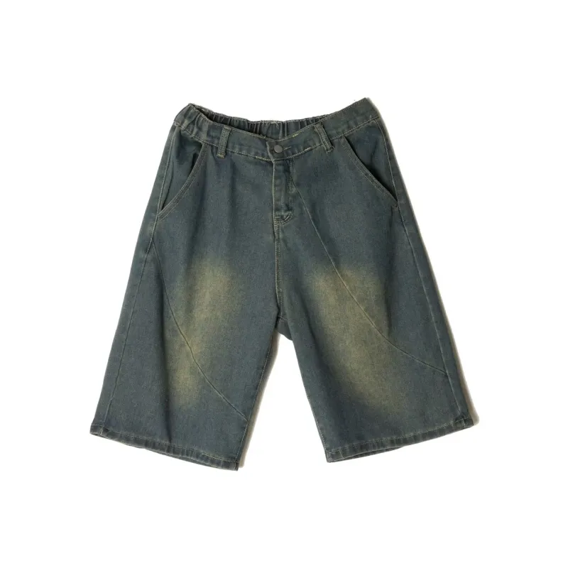UNthemed Denim Shorts Unisex Blue-1