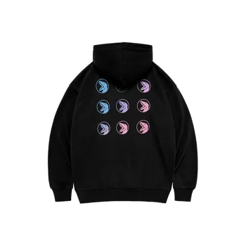 COPPOLELLA Hooded Fitted Regular Sweatshirt Winter Unisex Black