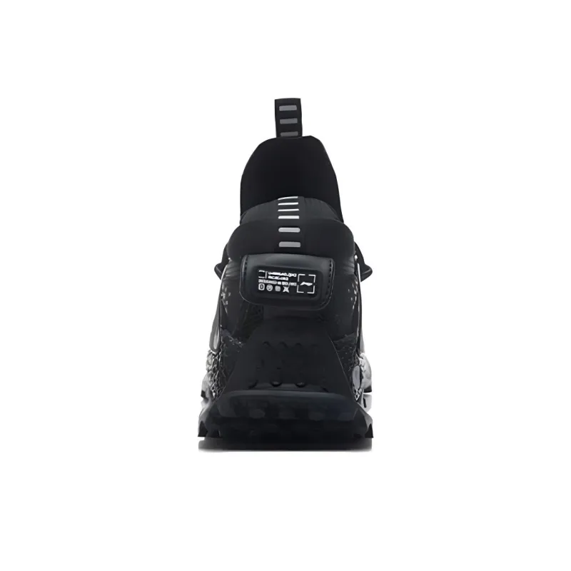 LiNing Cushioned Slip-Resistant Low-Top Casual Shoes Men's Black-3