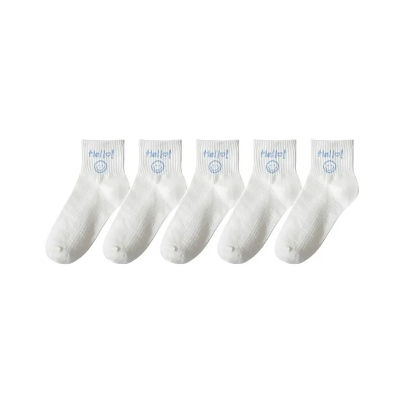 Temooues Mid Calf Socks Women's 5 Pack-9