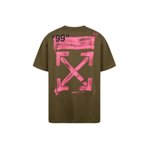 OFF WHITE SS21 T Shirt Men's Army Green
