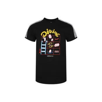 Adidas Neo Set in Sleeve T Shirt Men's Black